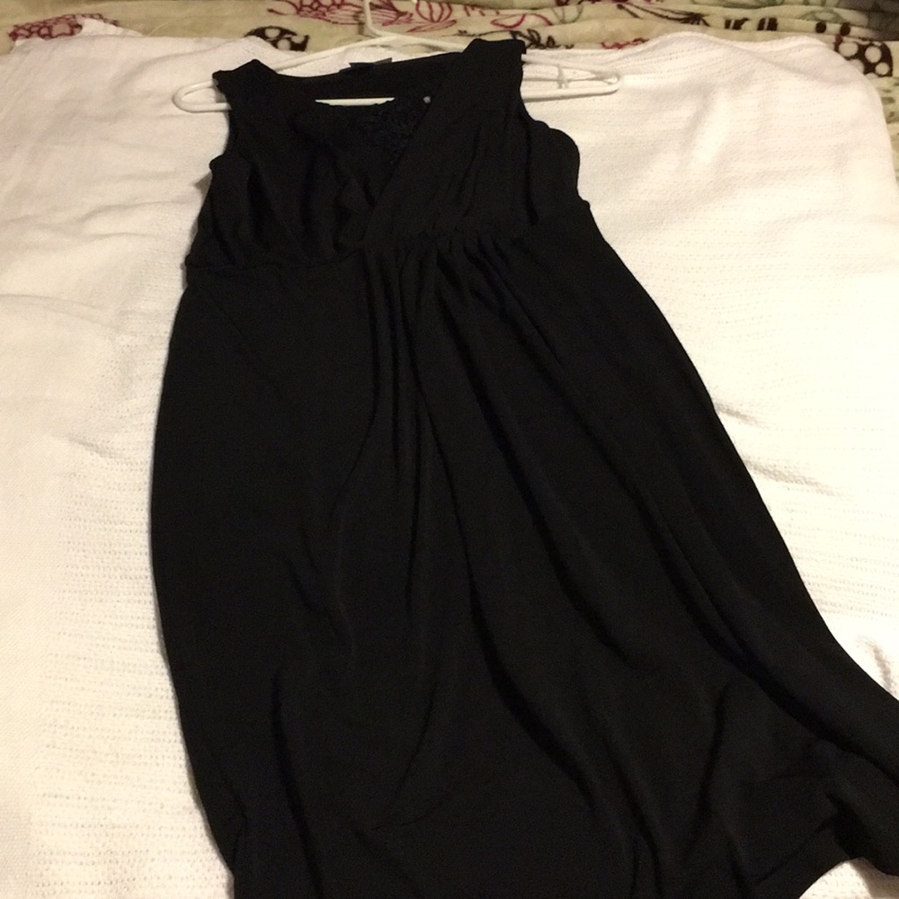 Black maternity dress